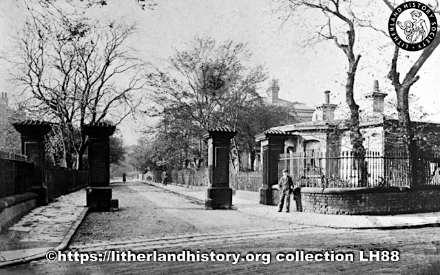 Schoolboy at Litherland Park Eastgate Lodge