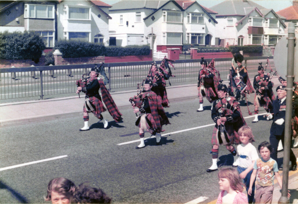 Scots Pipers on Church Road